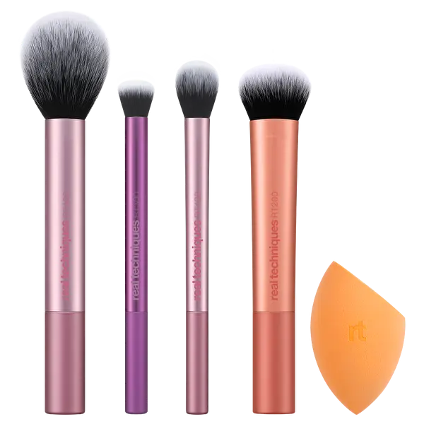 Set de pensule cosmetice pentru față și ochi (Everyday Essentials)