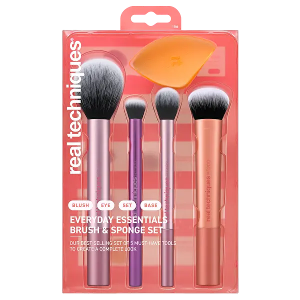 Set de pensule cosmetice pentru față și ochi (Everyday Essentials)