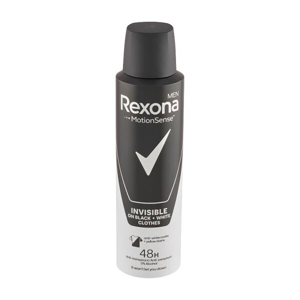 Antiperspirant ve spreji Men Motionsense Invisible Black+White 150 ml