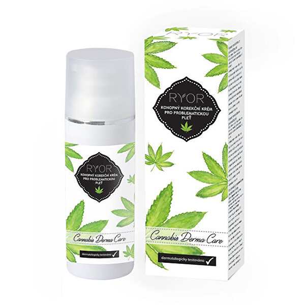 Konopný korekční krém na problematickou pleť Cannabis Derma Care 50 ml