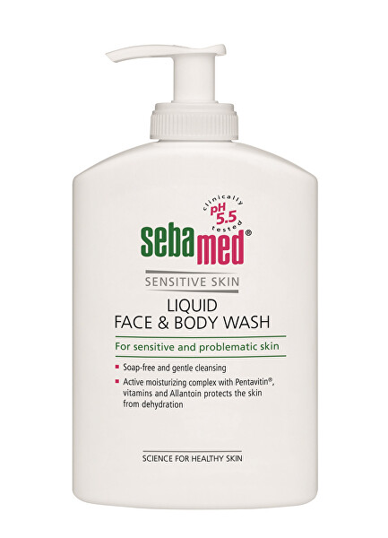 Jemná mycí emulze na obličej a tělo s pumpičkou Classic (Liquid Face & Body Wash) 400 ml