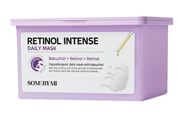 Noční pleťová maska s anti-aging účinkem Retinol Intense (Daily Mask) 30 ks