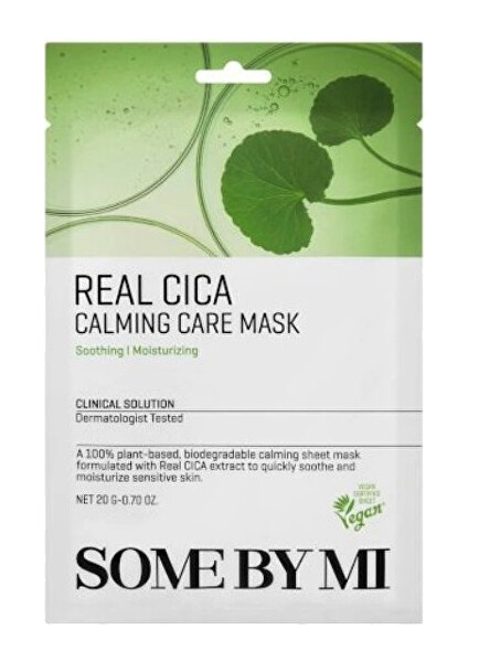 Sada zklidňujících pleťových masek Real Cica (Calming Care Mask) 20 x 20 g