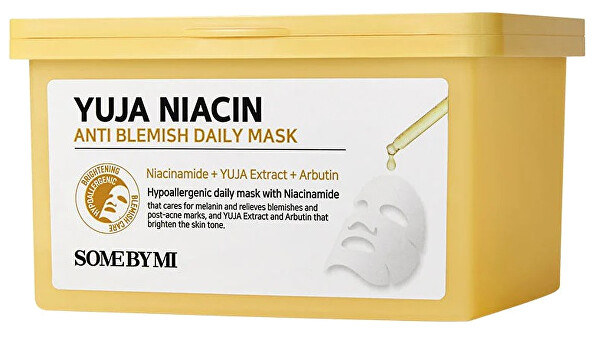 Rozjasňující pleťová maska Yuja Niacin (Anti-Blemish Daily Mask) 30 ks