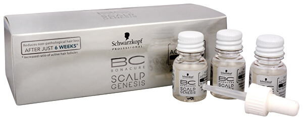 Siero attivante per sostenere la crescita dei capelli BC Bonacure Scalp Genesis (Root Activating Serum For Thinning Hair) 7 x 10 ml