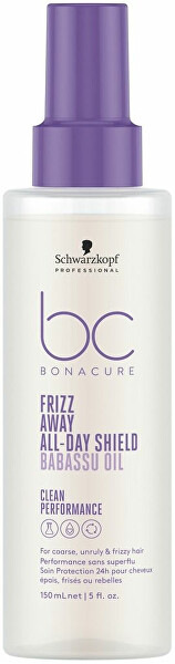 Schutzspray für widerspenstiges und krauses Haar Bonacure Clean Frizz Away (All-Day Shield) 150 ml
