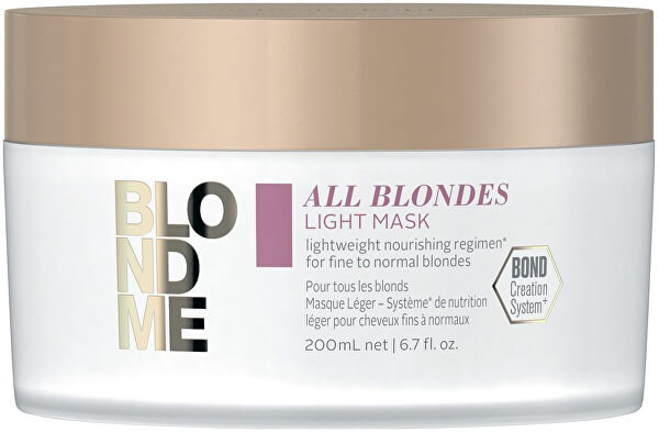 Lehká vyživující maska pro jemné a normální blond vlasy All Blondes (Light Mask) 200 ml