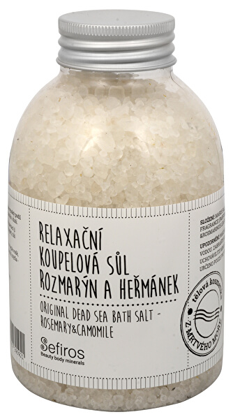 Relaxační koupelová sůl Rozmarýn a heřmánek (Original Dead Sea Bath Salt) 500 g