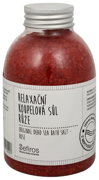 Relaxační koupelová sůl Růže (Original Dead Sea Bath Salt) 500 g