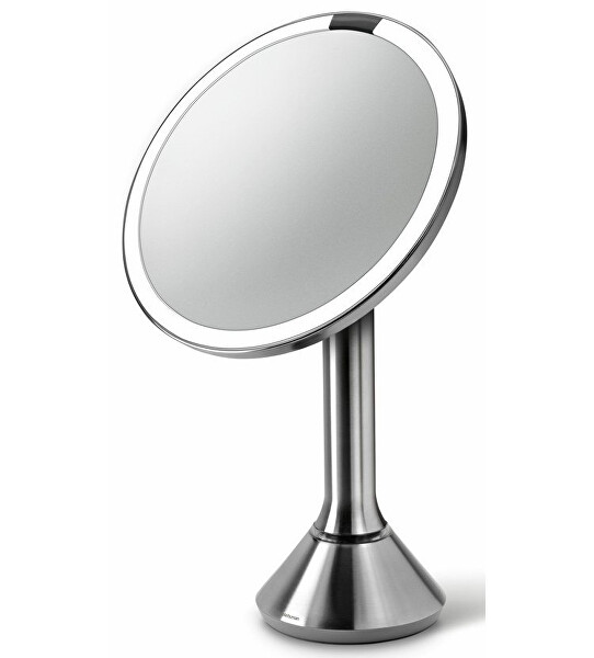 Specchio con controllo touch dell'intensità della luce Dual Light acciaio