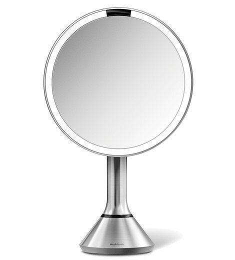 Specchio con controllo touch dell'intensità della luce Dual Light acciaio