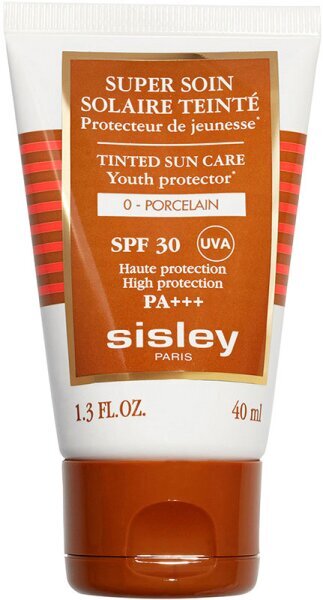 Tonizáló fényvédő SPF 30 Super Soin Porcelain (Tinted Sun Care Cream) 40 ml