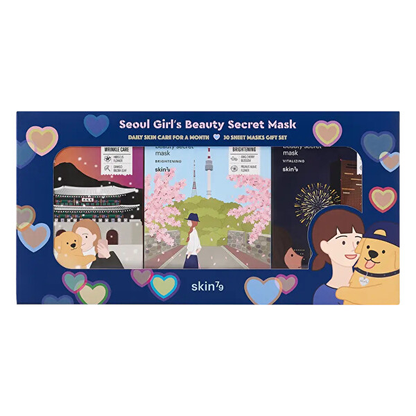 Dárkova sada Seoul Girl`s Beauty Secret Mask 30 x 20 g