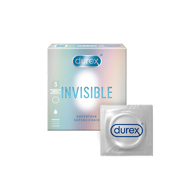 Kondomy Invisible -ZĽAVA - poškodený obal