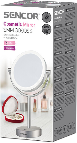 Specchio cosmetico fronte-retro SMM 3090SS