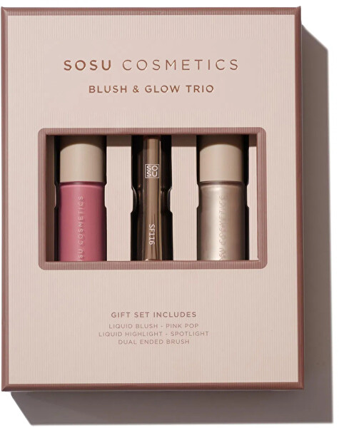 Set regalo di cosmesi decorativa Blush & Glow Trio