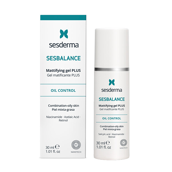 Noční matující pleťový gel Sesbalance (Mattifying Gel PLUS) 30 ml