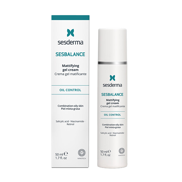 Matující gelový krém Sesbalance (Mattifying Gel Cream) 50 ml