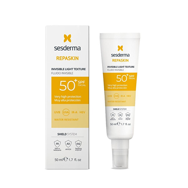 Ochranný opalovací fluid SPF 50+ Repaskin (Invisible Fluid) 50 ml