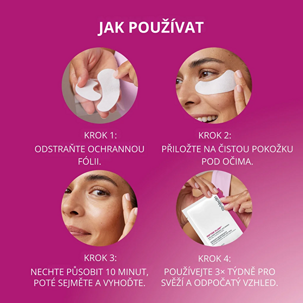 Maska pod oči Peptide Plump Collagen Renewal Eye Masks 8 párů