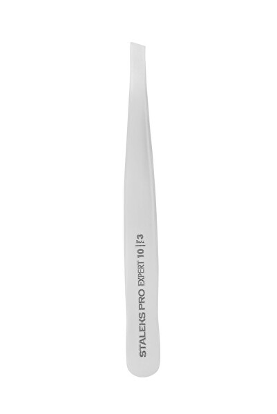 Pinzeta na obočí se širokým zkoseným hrotem Expert 10 Type 3 (Eyebrow Tweezers)