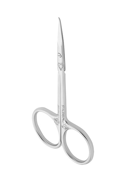 Foarfece pentru cuticule cu vârf încovoiat Exclusive 23 Type 1 Magnolia (Professional Cuticle Scissors with Hook)