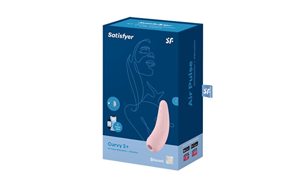 Vibrátor na stimuláciu klitorisu Curvy 2+ Pink