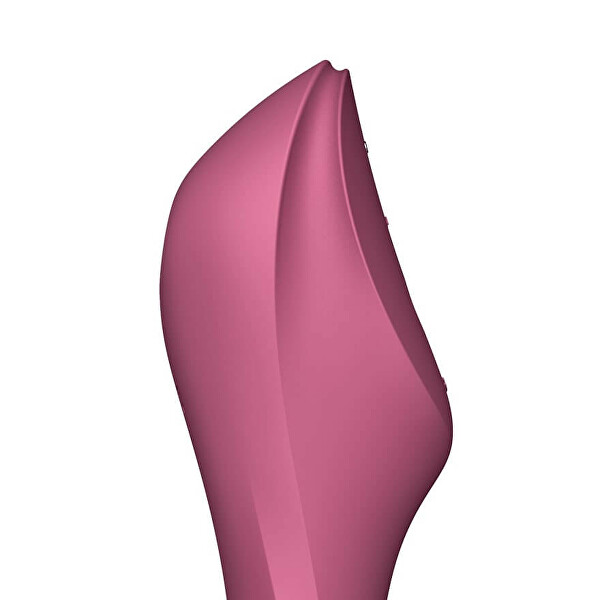 Vibrátor na stimuláciu klitorisu Curvy Trinity 3 Red