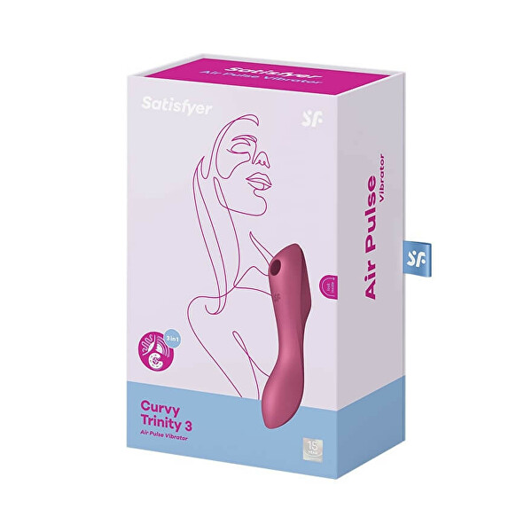 Vibrator zur Stimulation der Klitoris Curvy Trinity 3 Red