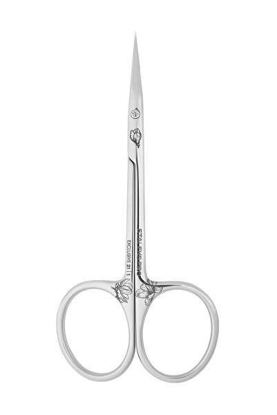 Nůžky na nehtovou kůžičku se zahnutou špičkou Exclusive 21 Type 1 Magnolia (Professional Cuticle Scissors with Hook)