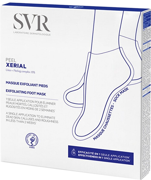 Exfoliační maska na nohy v ponožkách Xérial (Peel Exfoliating Foot Mask) 1 ks