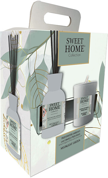 Dárková sada aroma difuzéru se svíčkou Moonlight Garden