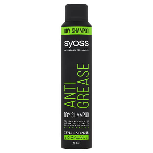 Suchý šampon pro rychle se mastící vlasy Anti Grease (Dry Shampoo) 200 ml
