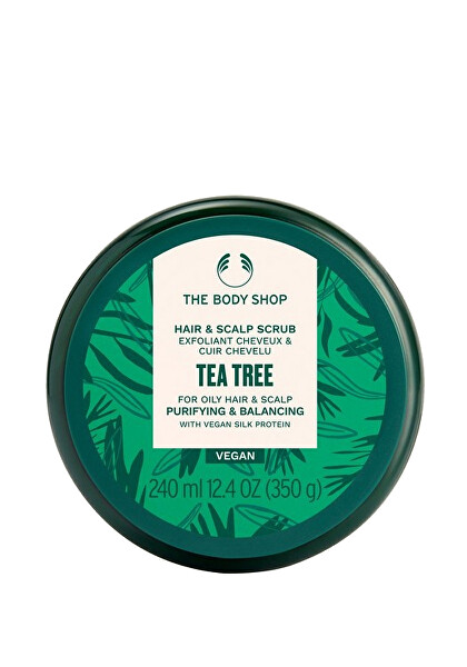 Čistiaci a vyrovnávajúci peeling pre mastné vlasy a pokožku hlavy Tea Tree Purifying & Balancing ( Hair & Scalp Scrub) 240 ml