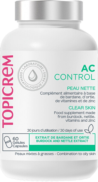 Doplněk stravy pro problematickou pleť se sklonem k akné AC Control (Clear Skin) 60 ks