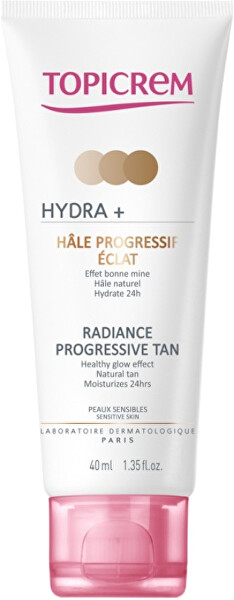 Samoopalovací krém s postupným efektem pro citlivou pleť HYDRA+ (Radiance Progressive Tan) 40 ml