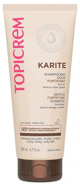 Jemný šampon pro kudrnaté a krepaté vlasy Karite (Gentle Fortifying Shampoo) 200 ml