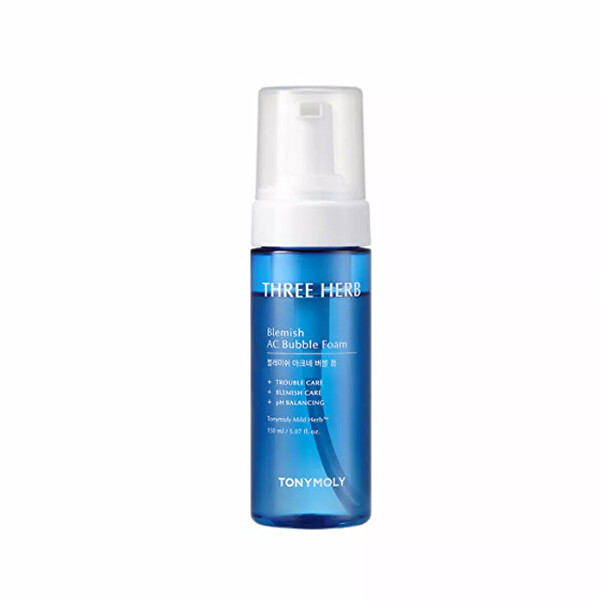 Tisztító hab problémás bőrre Three Herb Blemish (AC Bubble Foam) 150 ml