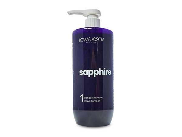 Șampon pentru păr blond, decolorat și evidențiat Sapphire (Blonde Shampoo) 1000 ml