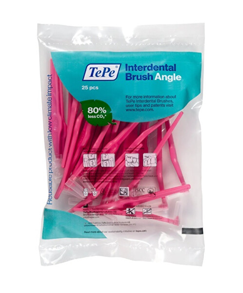 Mezizubní kartáčky Angle 0,4 mm růžové 25 ks