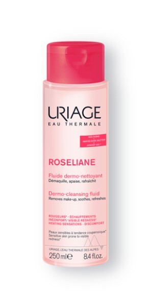 Dermo-čisticí fluid pro citlivou pleť se sklonem k začervenání Roséliane (Dermo-Cleasing Fluid) 250 ml