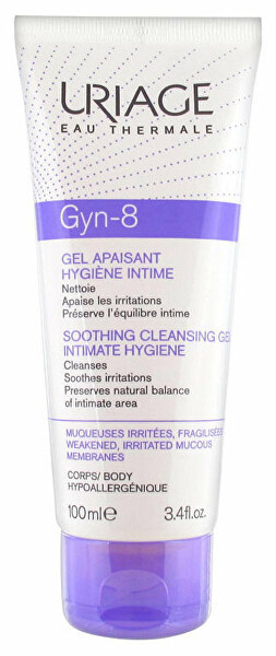 Zklidňující čisticí gel na intimní hygienu Gyn 8 (Soothing Cleansing Gel) 100 ml
