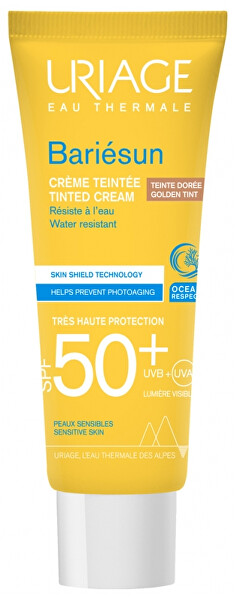 Cremă solară pentru ten SPF 50+ Bariesun Golden Tint (Tinted Cream) 50 ml