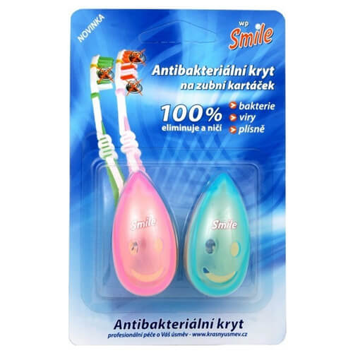 Antibakteriális fedél fogkefe 2 db