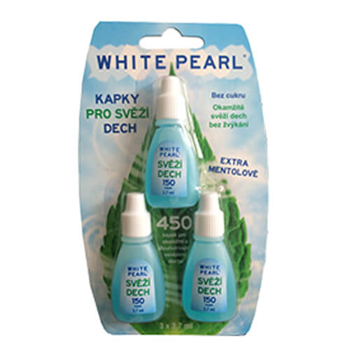Kapky pro svěží dech White Pearl 3 x 3,7 ml