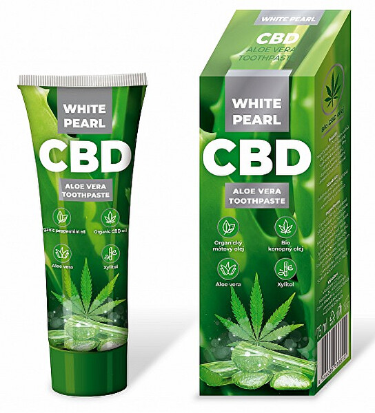 Bělicí zubní pasta CBD Aloe Vera (Whitening Toothpaste) 75 ml