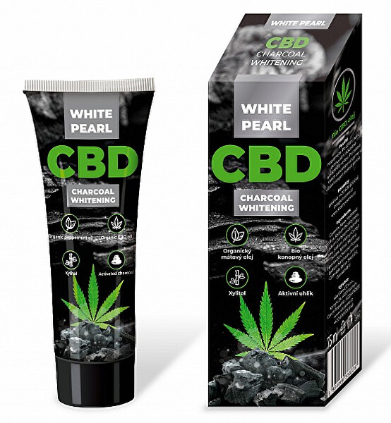 Bělicí zubní pasta CBD Charcoal (Whitening Toothpaste) 75 ml