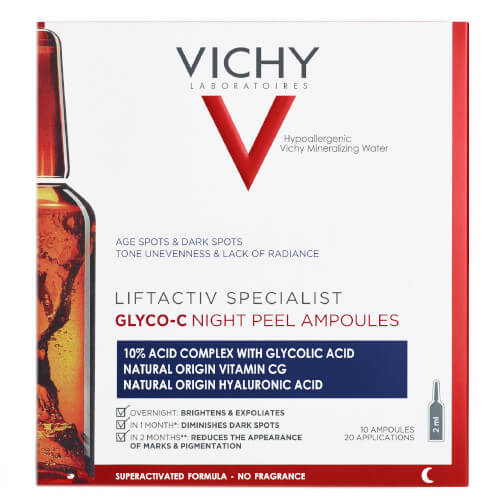Ampulka proti pigmentovým škvrnám Liftactiv Specialist Glyco-C (Night Peel Ampoules) 10 x 2 ml