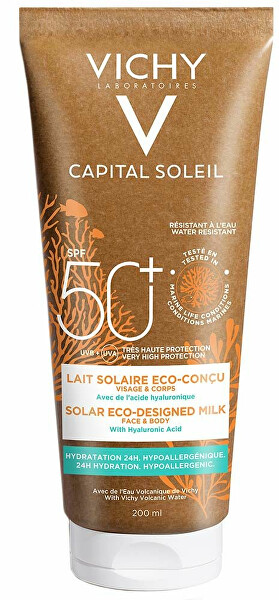 Ochranné mléko SPF 50+ Capital Soleil (Solar Eco-Design Milk) 200 ml