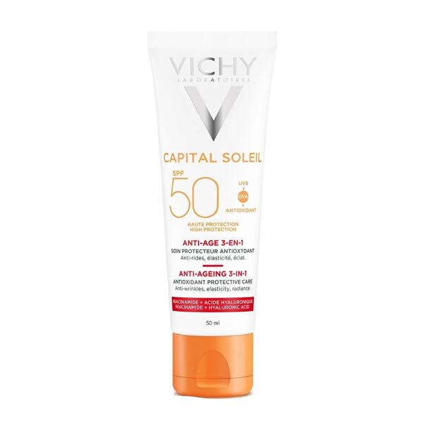 Protivráskový krém na opalování SPF 50+ Capital Soleil Anti-Age 50 ml